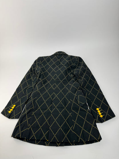 Vintage Kansai Yamamoto Trenchcoat black Yellow S/M