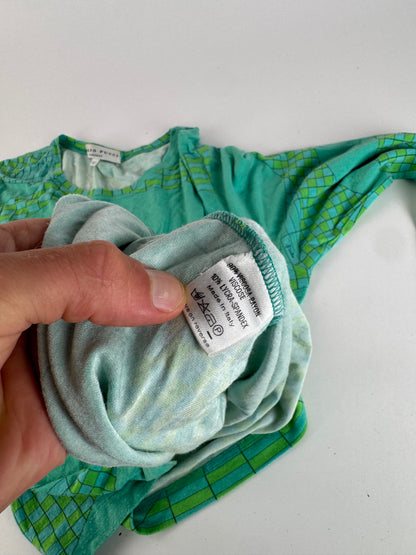 Vintage Emilio Pucci Viskose Sweather Blue Green