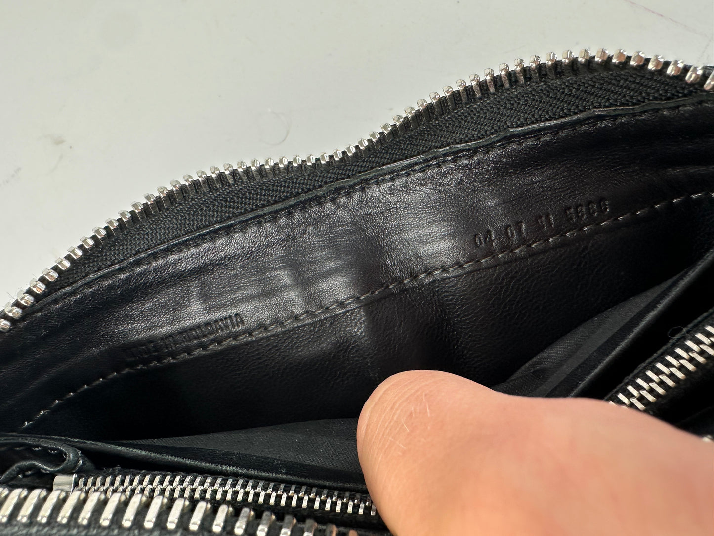Vintage Chloe Patent Leather Zip-Around Continental Wallet Black