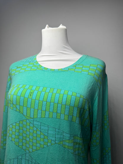 Vintage Emilio Pucci Viskose Sweather Blue Green