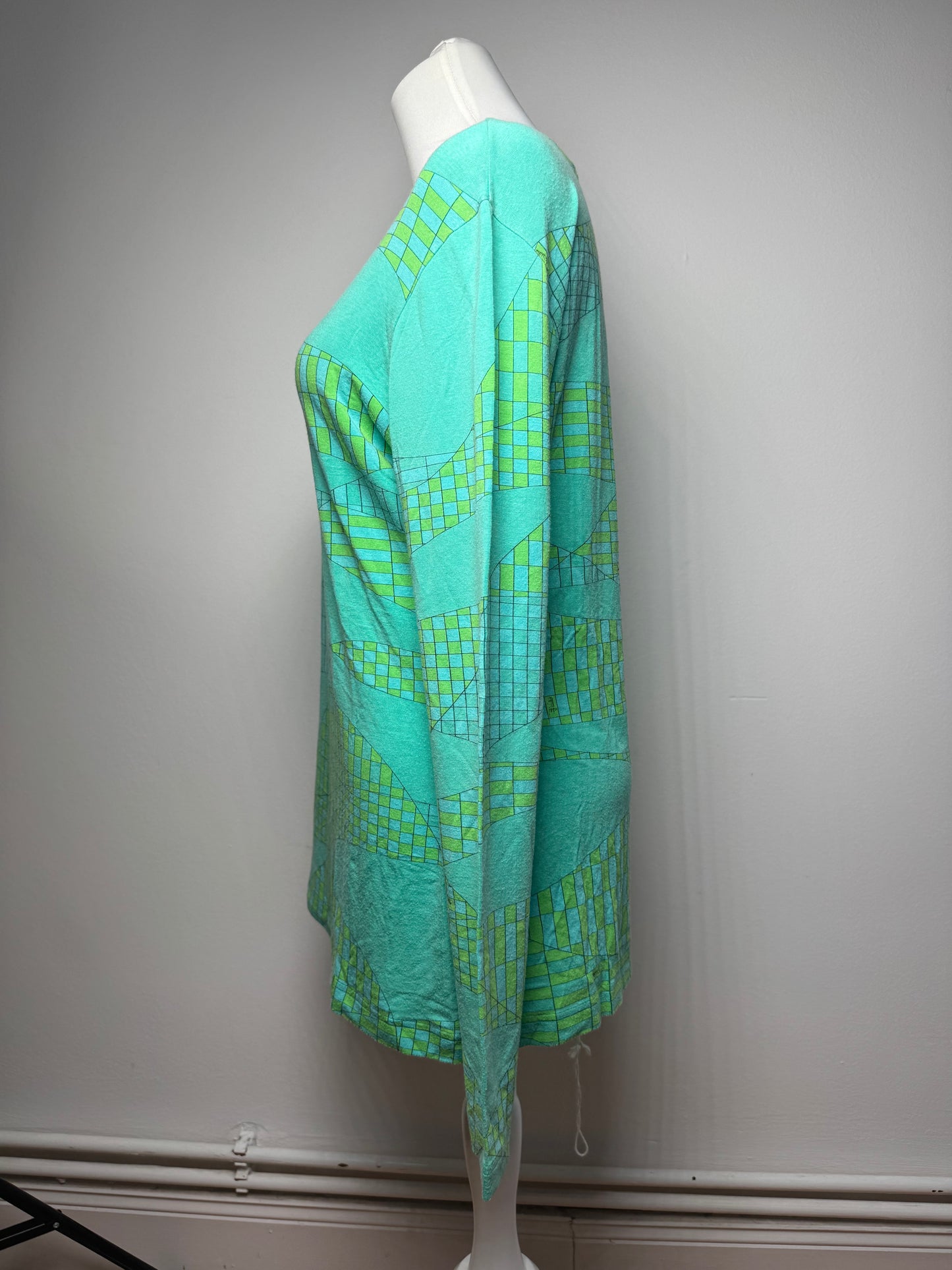 Vintage Emilio Pucci Viskose Sweather Blue Green