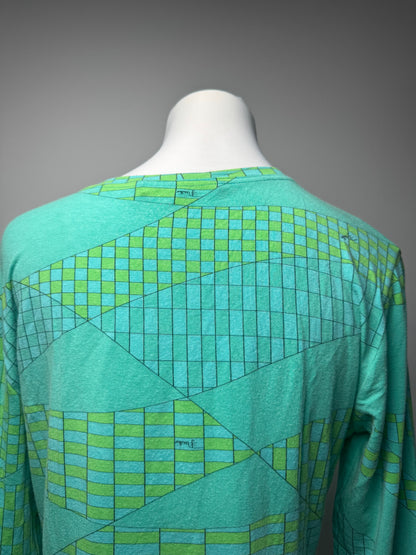 Vintage Emilio Pucci Viskose Sweather Blue Green