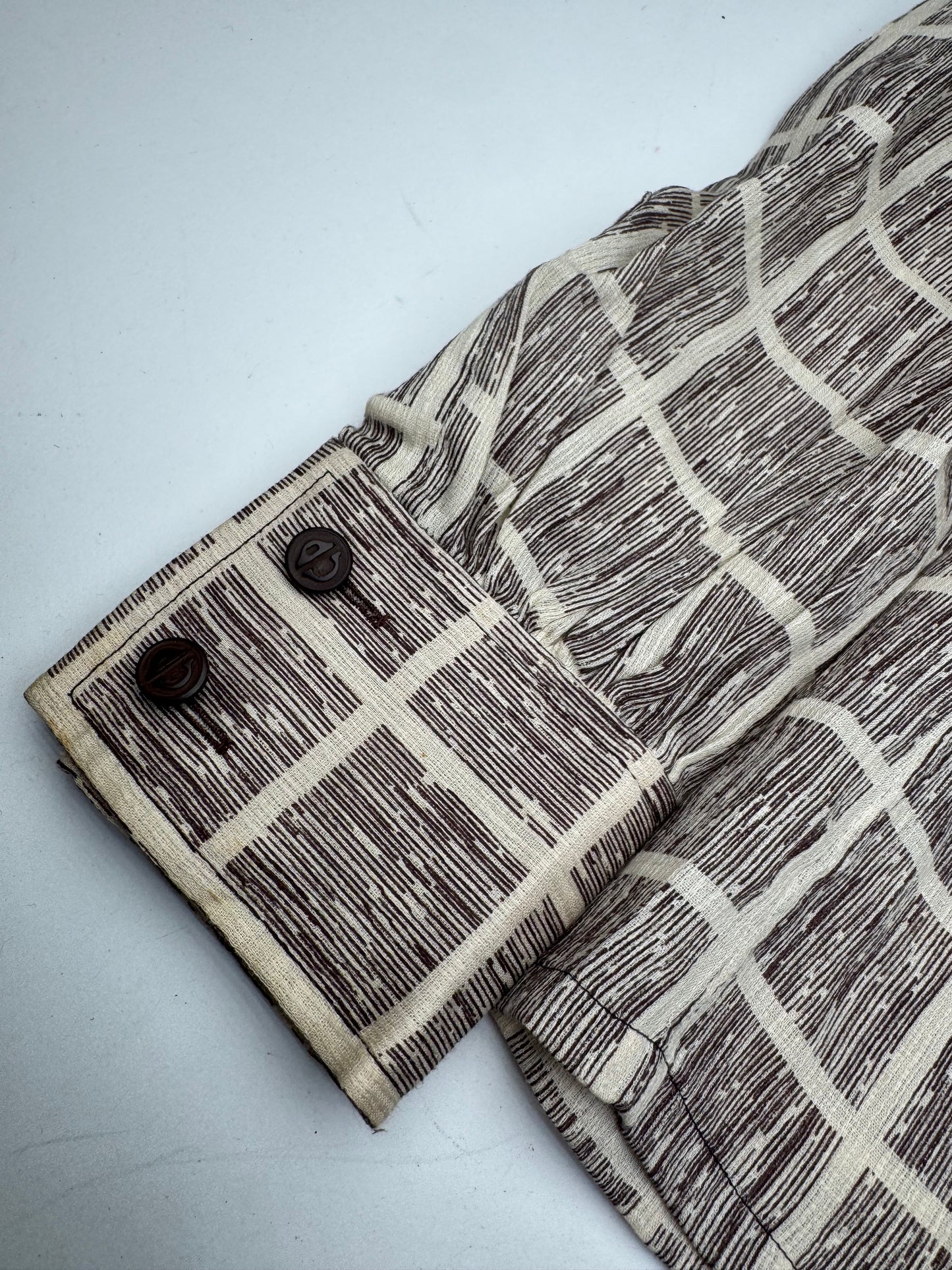Vintage Dior Checked Shirt Black White M