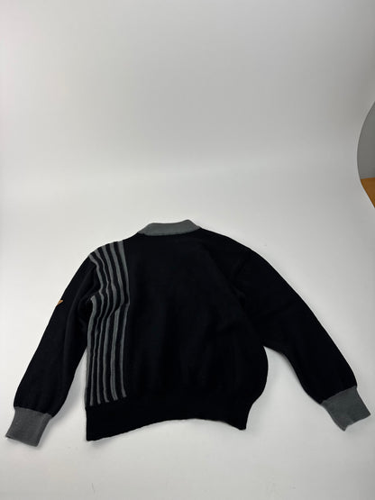 Vintage Kansai Yamamoto Wool Sweater black red M