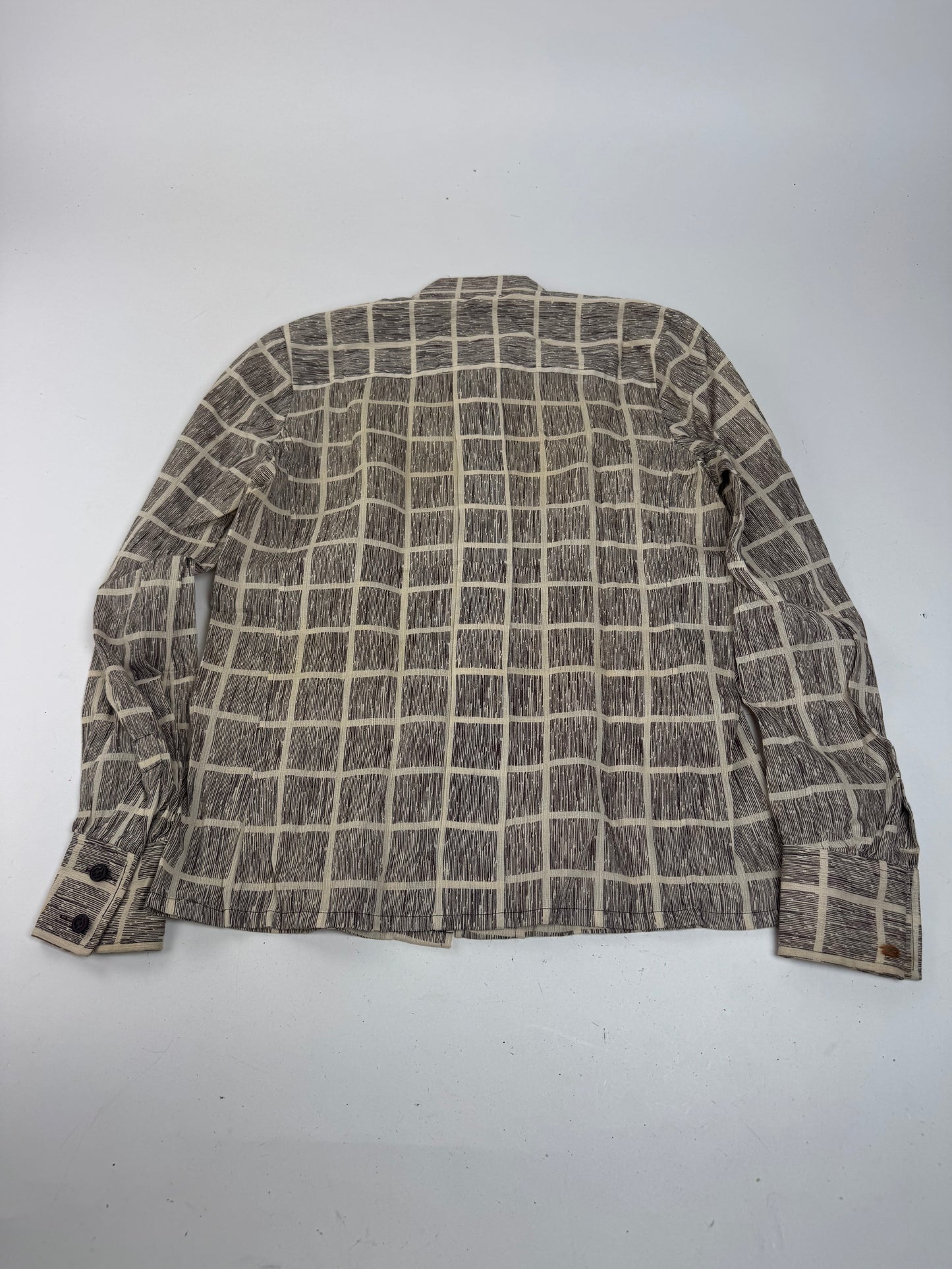 Vintage Dior Checked Shirt Black White M