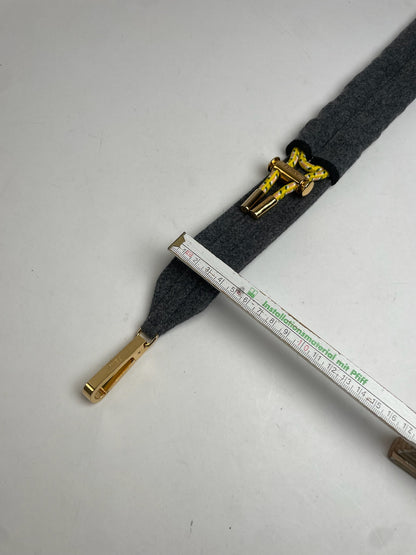 Vintage Fendi Wool Belt Grey