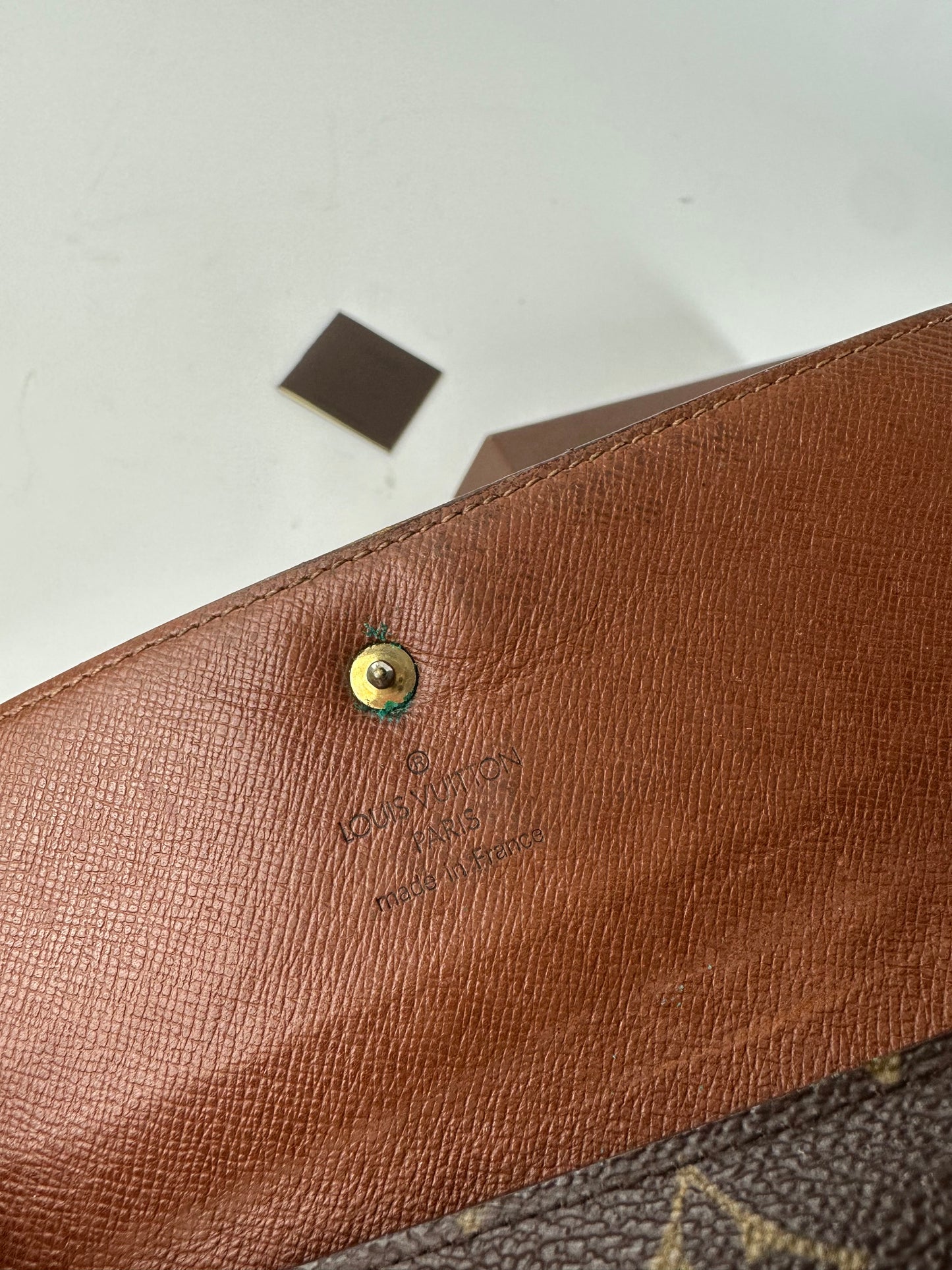 Vintage Louis Vuitton Monogram Canvas Long Wallet Brown