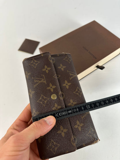 Vintage Louis Vuitton Monogram Canvas Long Wallet Brown