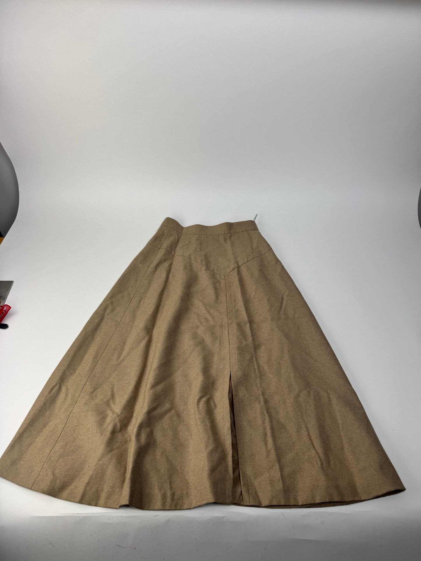 Vintage Givenchy Wool Skirt M Brown