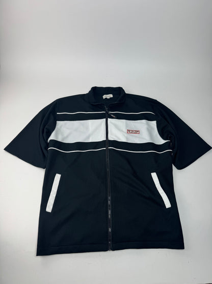 Vintage Kansai Yamamoto Short Sleeve Men's Jacket Black White XL