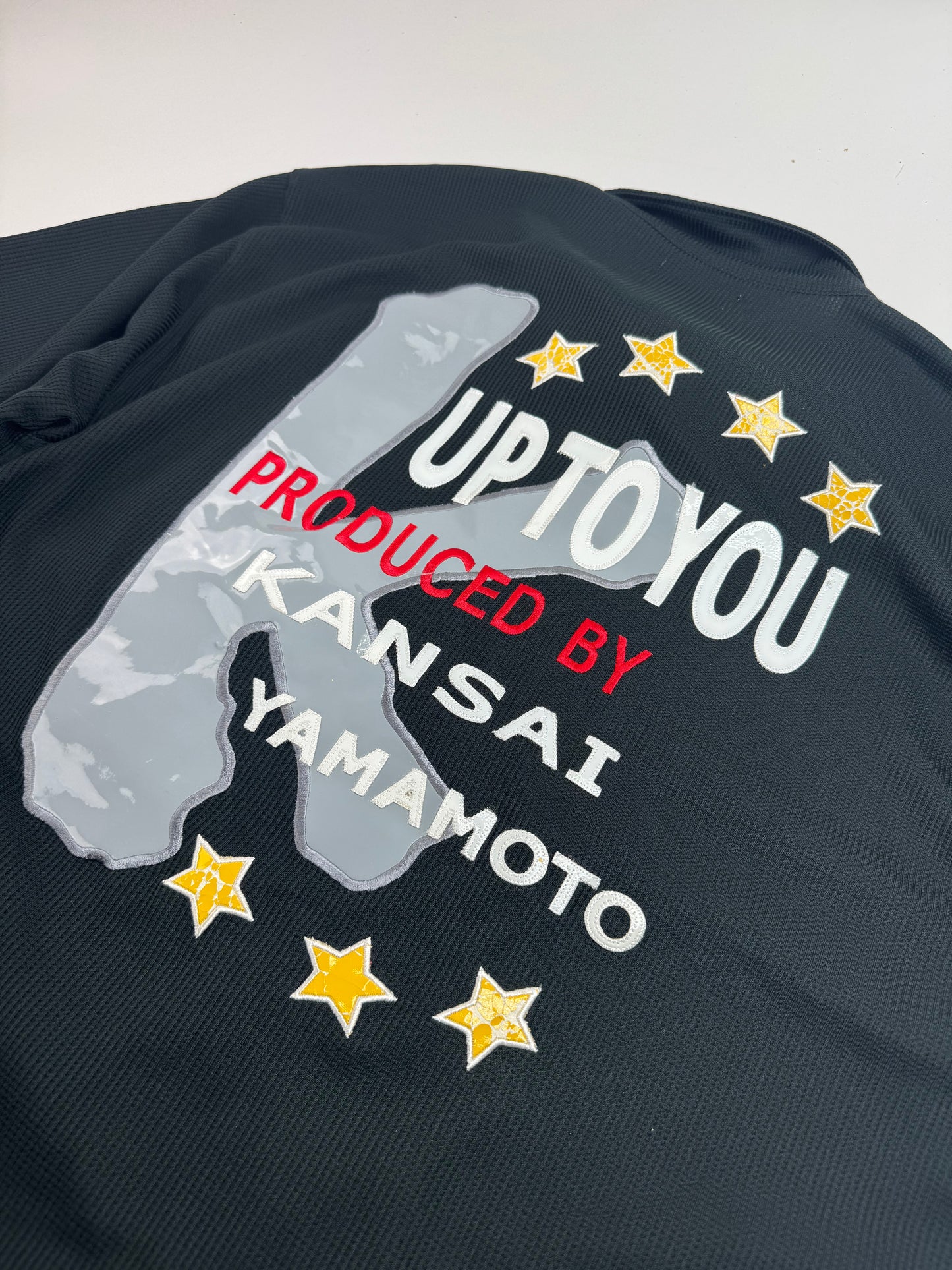 Vintage Kansai Yamamoto Short Sleeve Men's Jacket Black White XL