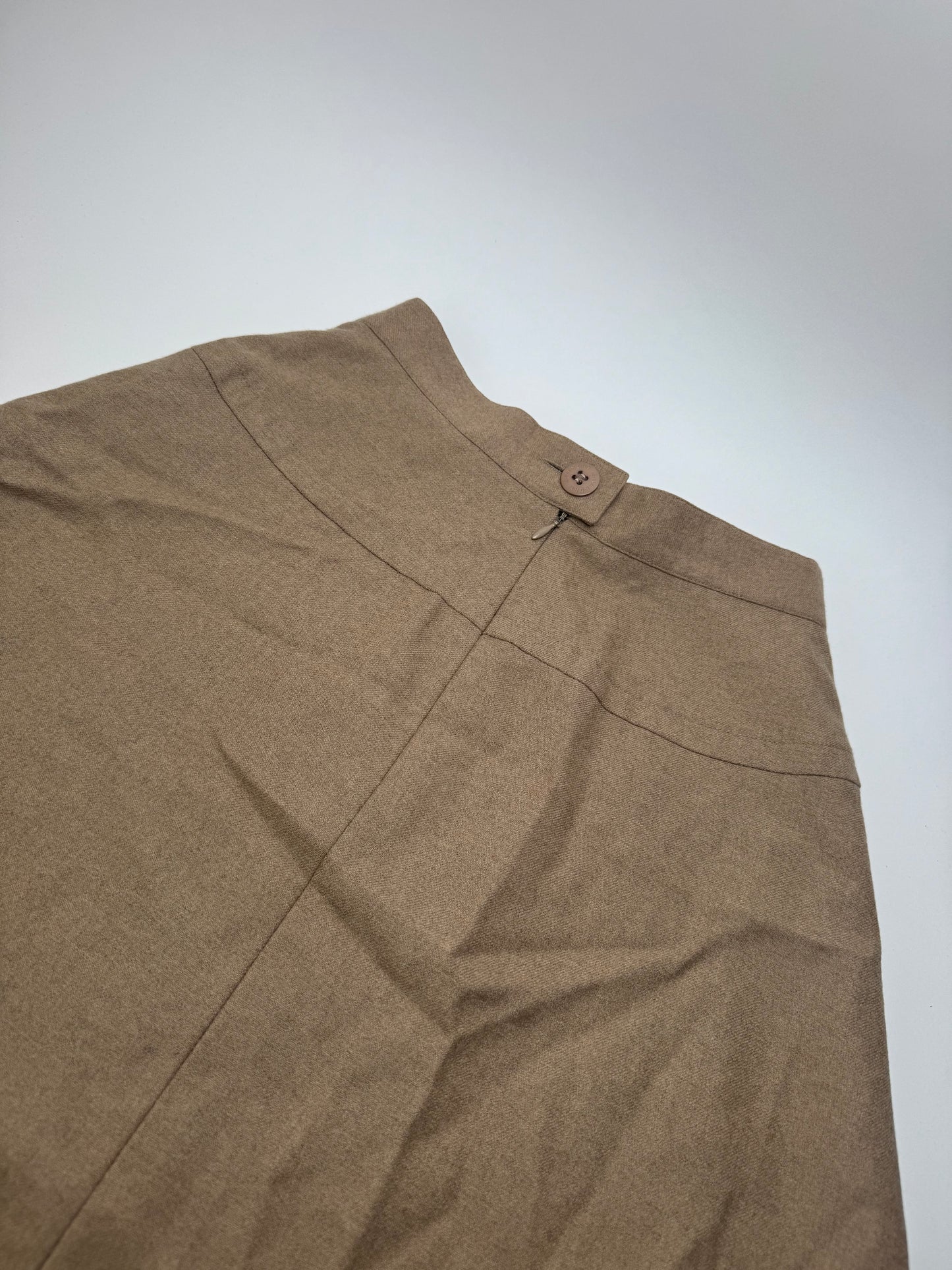 Vintage Givenchy Wool Skirt M Brown