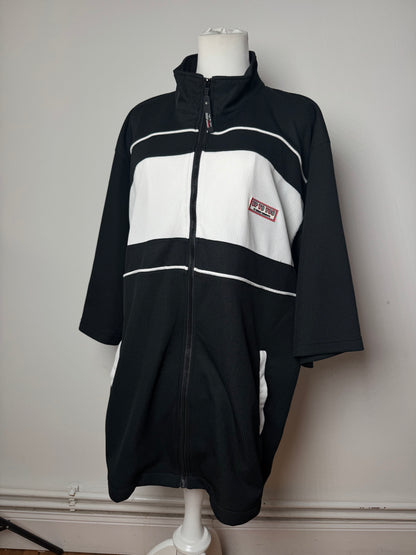 Vintage Kansai Yamamoto Short Sleeve Men's Jacket Black White XL