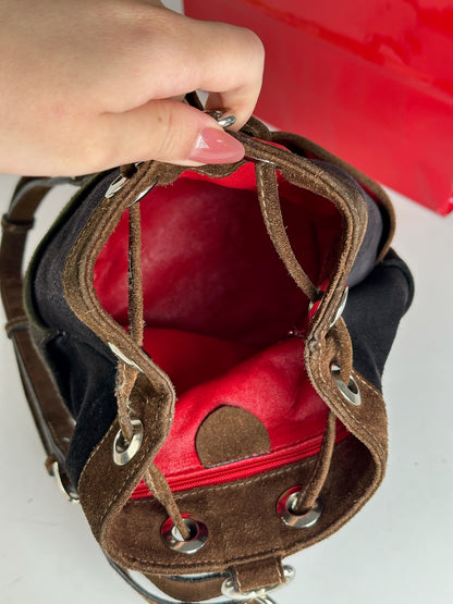 Vintage Celine Paris Sac Seau Bag black brown