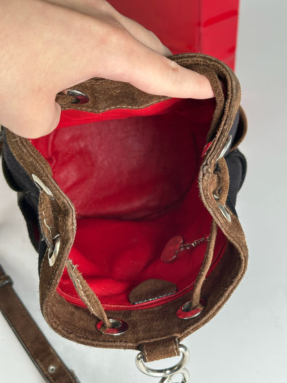 Vintage Celine Paris Sac Seau Bag black brown