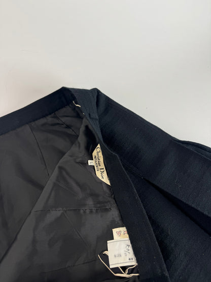 Jupe en laine Dior vintage noire M