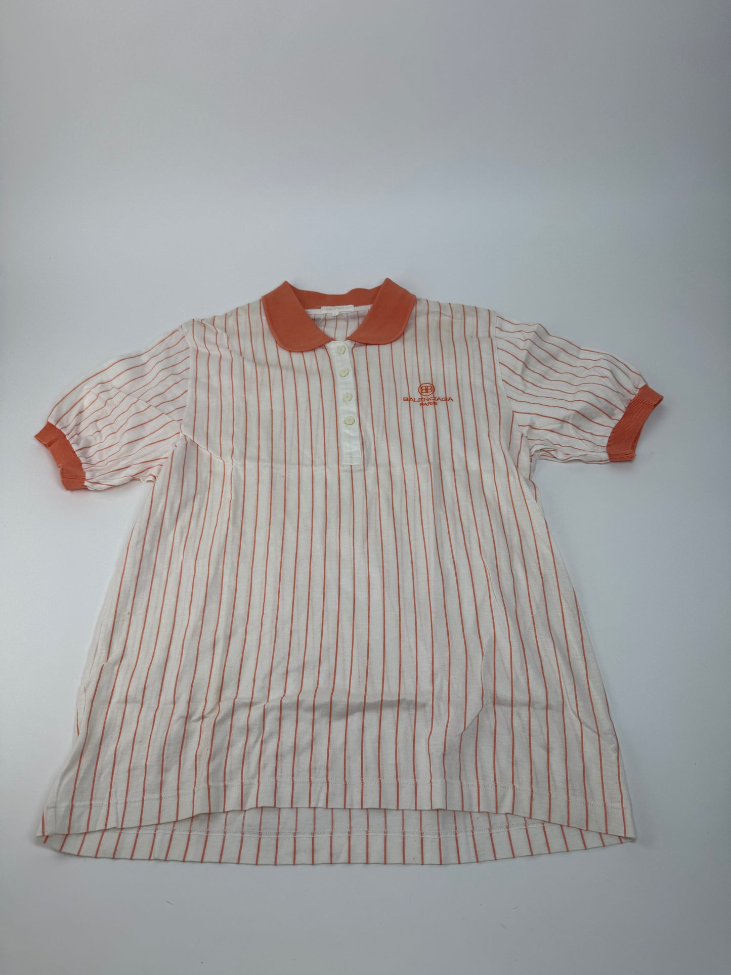 Vintage Balenciaga Twin Set Orange white L