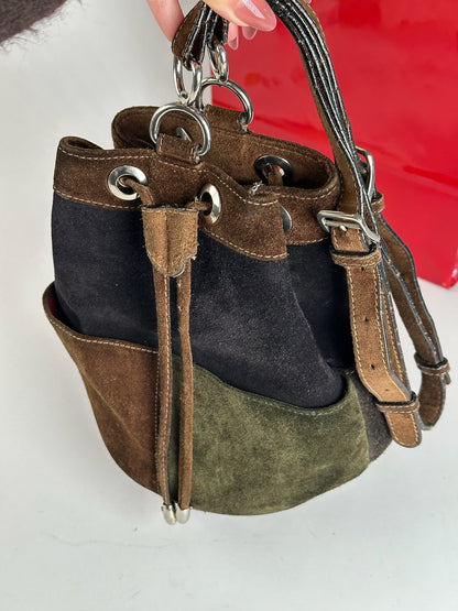 Vintage Celine Paris Sac Seau Bag black brown