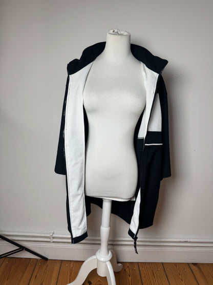 Vintage Kansai Yamamoto Short Sleeve Men's Jacket Black White XL