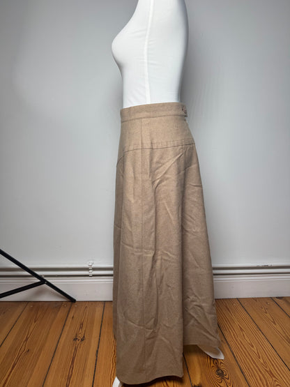 Vintage Givenchy Wool Skirt M Brown