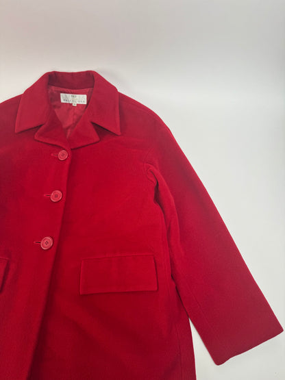 Vintage Balenciaga Wool Coat M red