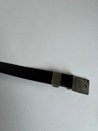 Vintage Yves Saint Laurent Leather Belt black
