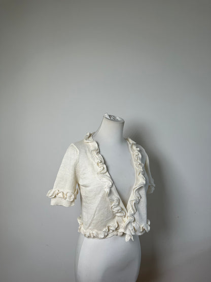 Vintage Emporio Armani Linen Sweater Cream M