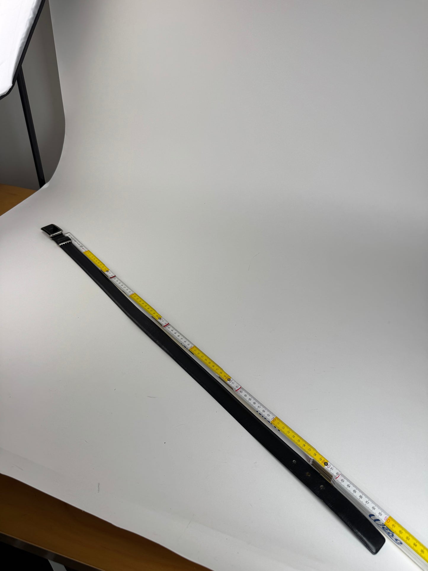 Vintage Yves Saint Laurent Leather Belt black