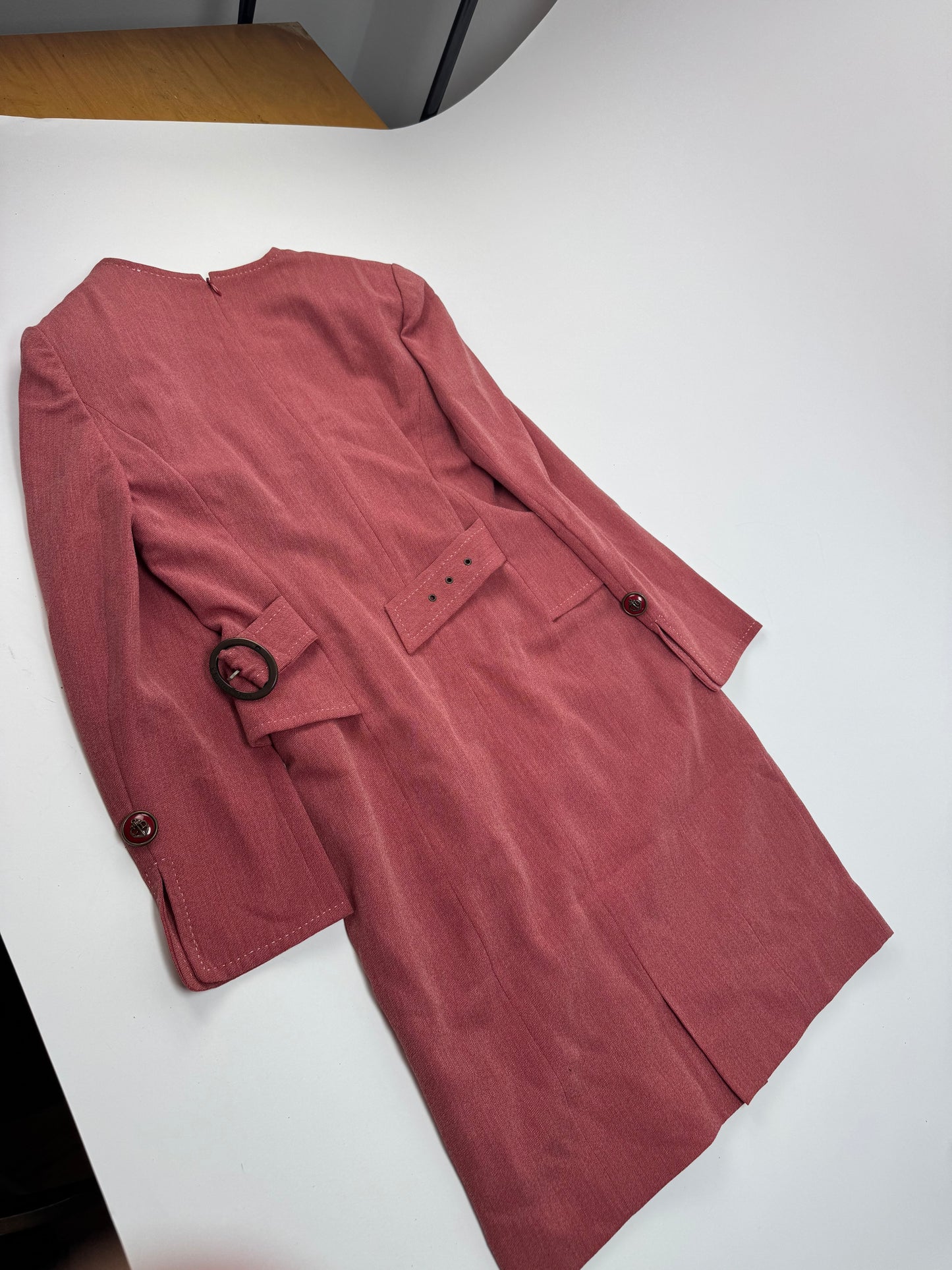Vintage Dior Wool Costume / Dress Red M