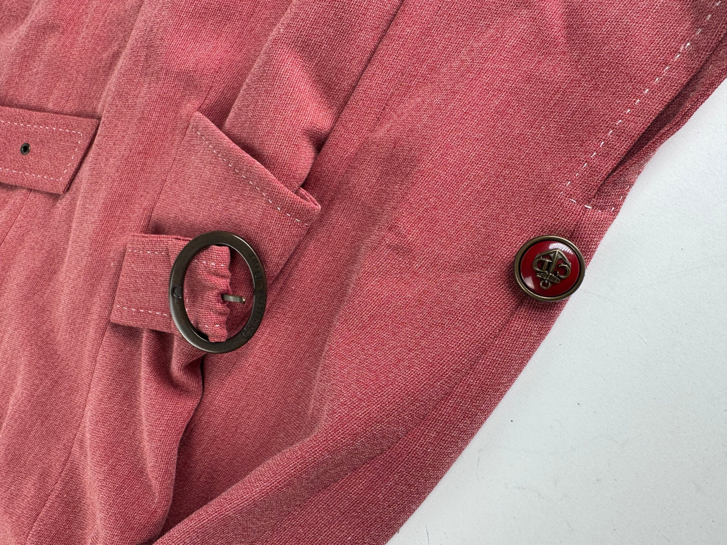 Vintage Dior Wool Costume / Dress Red M