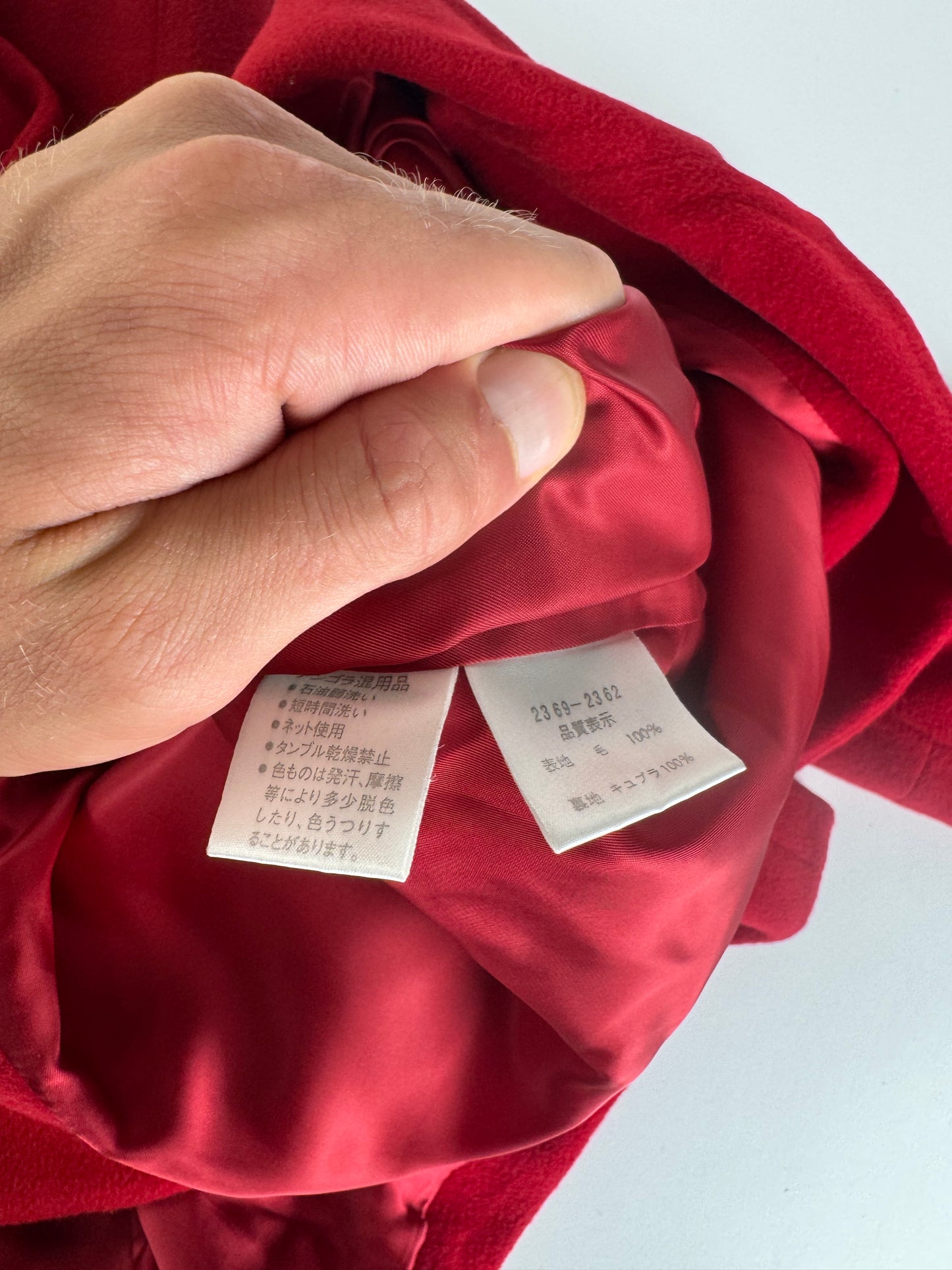 Vintage Balenciaga Wool Coat M red