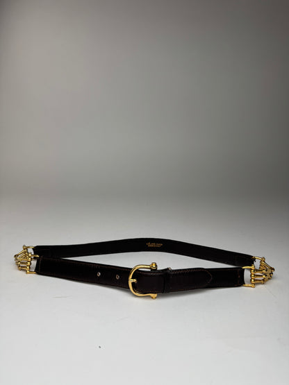 Celine Paris Leather belt black