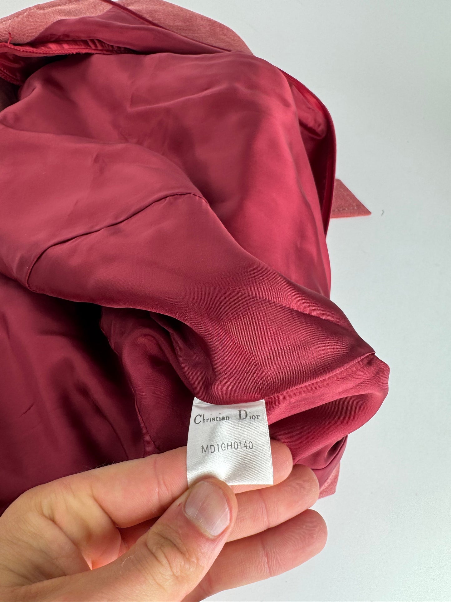 Vintage Dior Wool Costume / Dress Red M