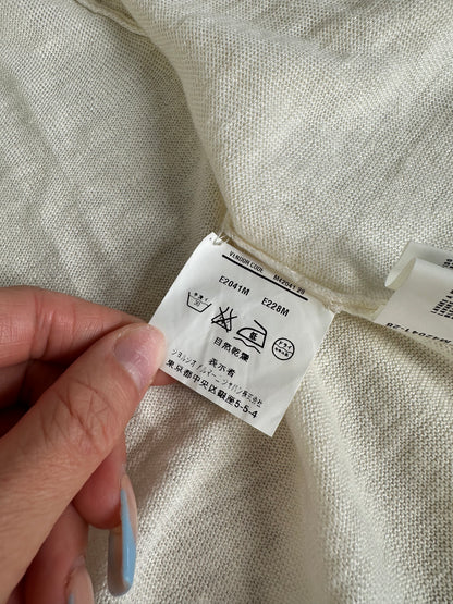 Vintage Emporio Armani Linen Sweater Cream M
