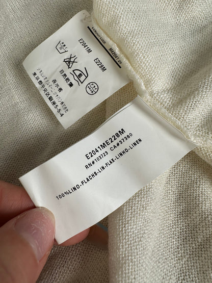 Vintage Emporio Armani Linen Sweater Cream M