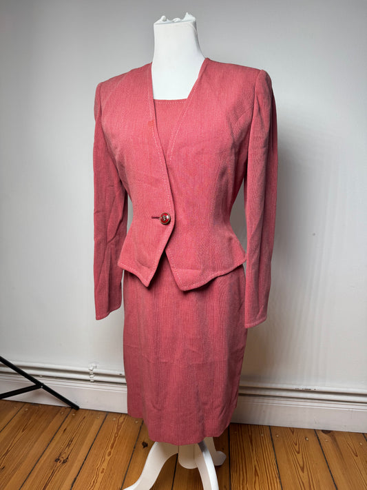 Costume / Robe en laine Dior vintage rouge M