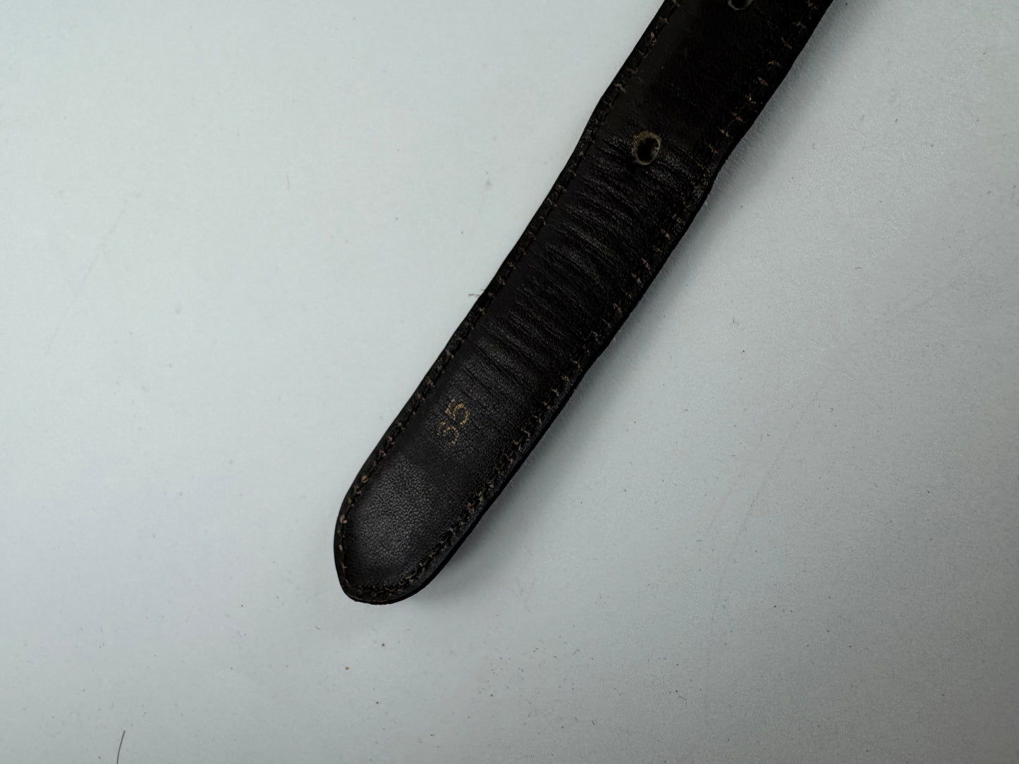 Celine Paris Leather belt black