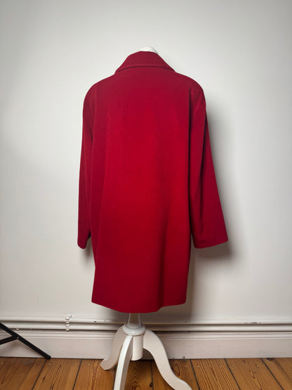 Vintage Balenciaga Wool Coat M red