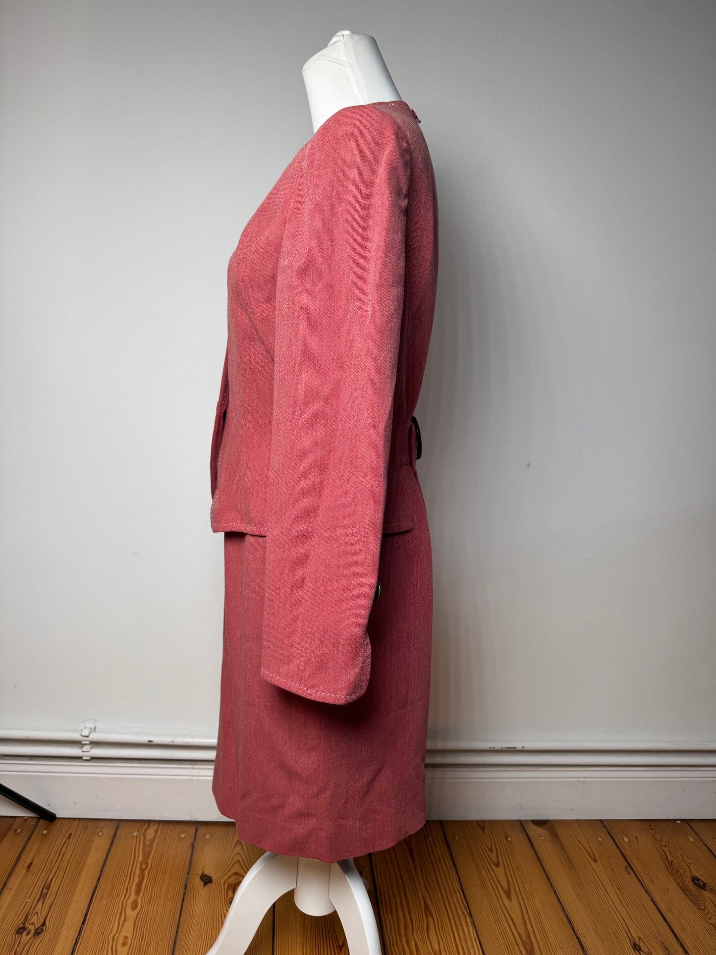 Vintage Dior Wool Costume / Dress Red M