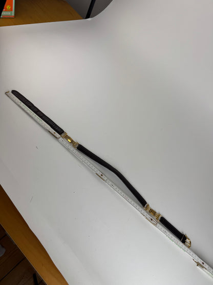 Celine Paris Leather belt black