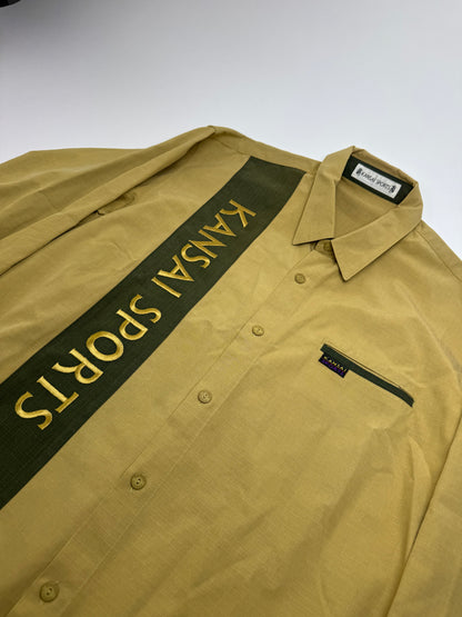 Vintage Kansai Yamamoto Shirt Yellow Black L