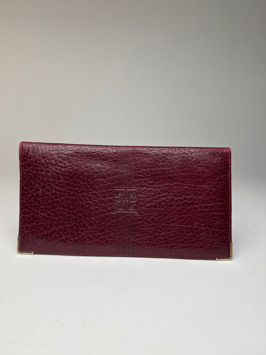 Vintage Givenchy Leather Card / ID Holder Purple