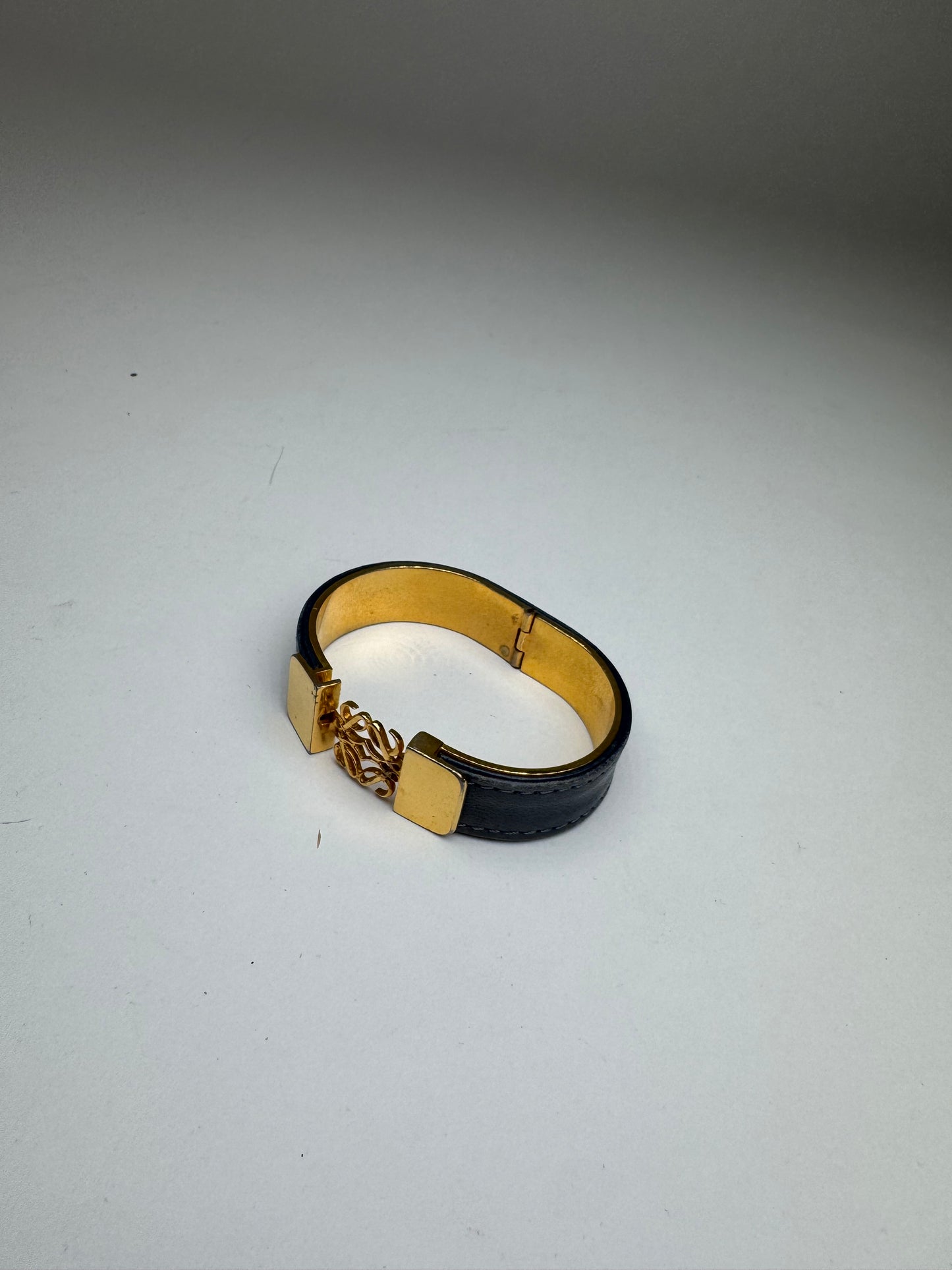 Bracelet Anagramme Loewe Vintage Bleu Doré