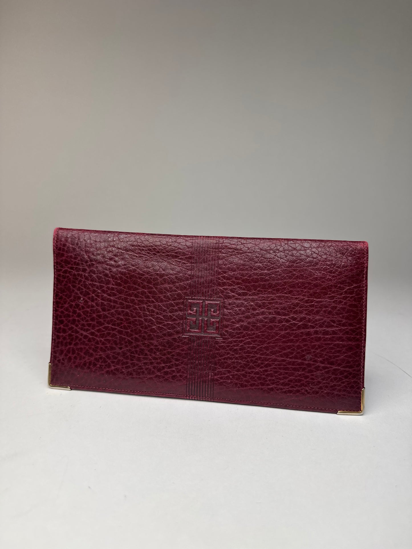Vintage Givenchy Leather Card / ID Holder Purple