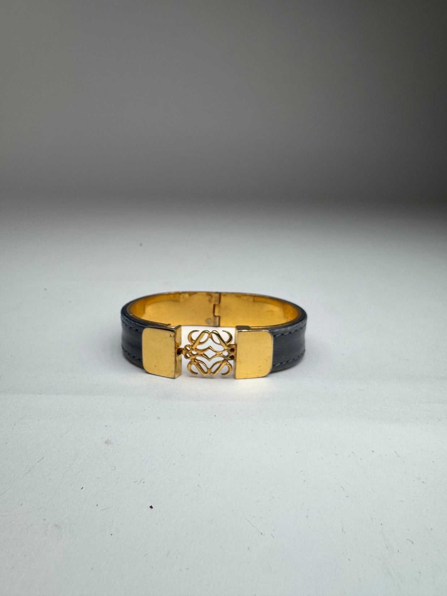 Bracelet Anagramme Loewe Vintage Bleu Doré