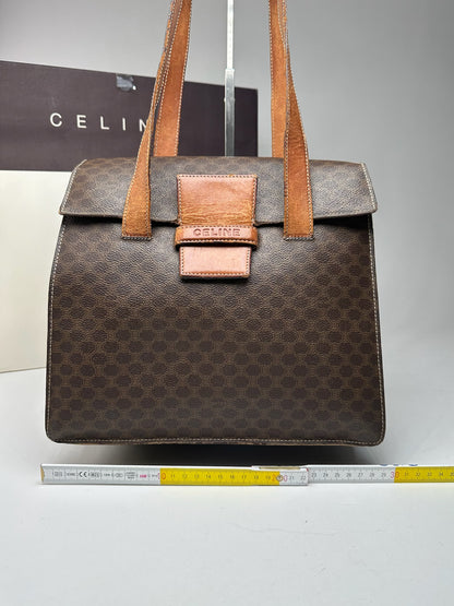 Vintage Celine Monogram Leather bag brown