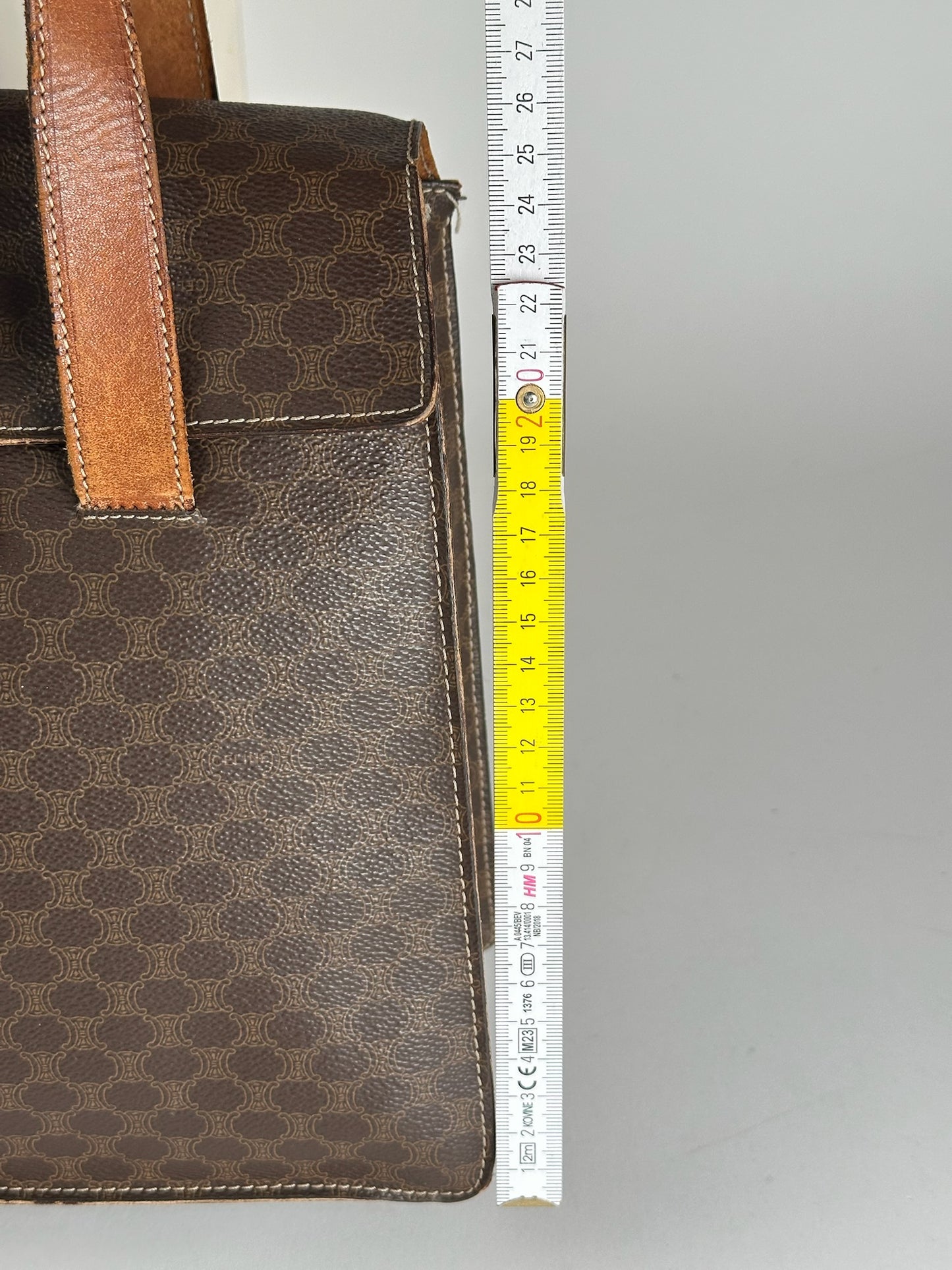 Vintage Celine Monogram Leather bag brown