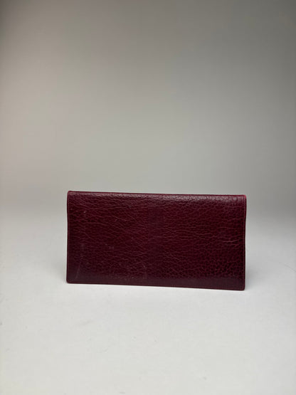 Vintage Givenchy Leather Card / ID Holder Purple
