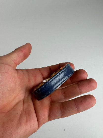Bracelet Anagramme Loewe Vintage Bleu Doré
