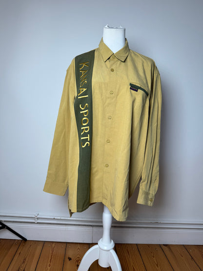 Vintage Kansai Yamamoto Shirt Yellow Black L